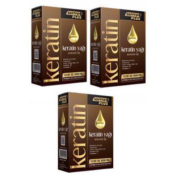 Softto Plus 50 ml 3 Adet Keratin Yağı