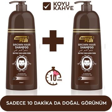Softto Plus Brown Hair 2x350 ml Şampuan