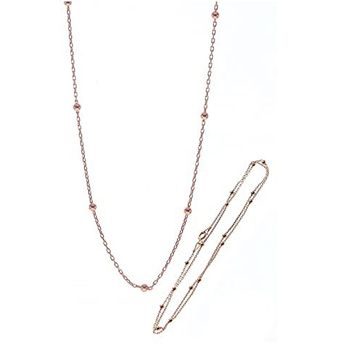 Söğütlü Silver Gümüş 50 cm Rose Top Top Zincir