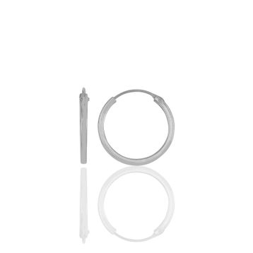 Söğütlü Silver Gümüş Rose 20 mm Halka Küpe