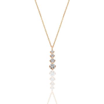 Söğütlü Silver SGTL10043ROSE Gümüş Kolye