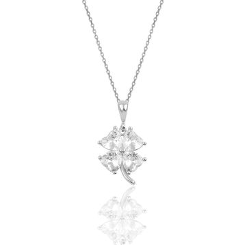 Söğütlü Silver SGTL10089BEYAZ Gümüş Kolye