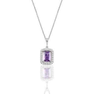 Söğütlü Silver SGTL10125MOR Amatis Gümüş Kolye