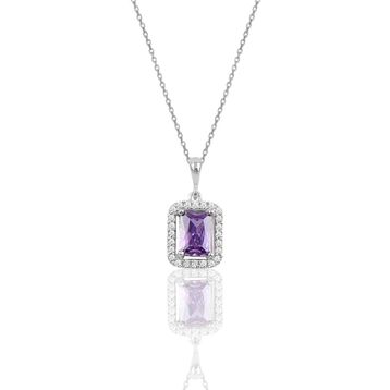 Söğütlü Silver SGTL10125MOR Amatis Gümüş Kolye