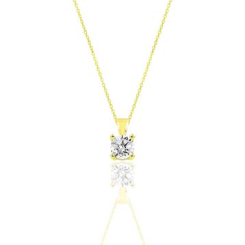 Söğütlü Silver SGTL10138GOLD Gümüş Kolye