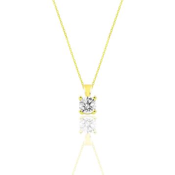 Söğütlü Silver SGTL10138GOLD Gümüş Kolye
