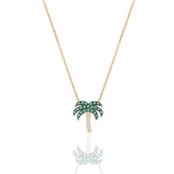 Söğütlü Silver SGTL10303YSL Gümüş Kolye