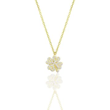 Söğütlü Silver SGTL10499GOLD Gümüş Kolye