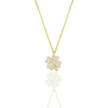 Söğütlü Silver SGTL10499GOLD Gümüş Kolye