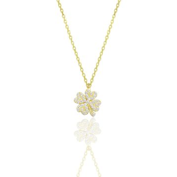 Söğütlü Silver SGTL10499GOLD Gümüş Kolye
