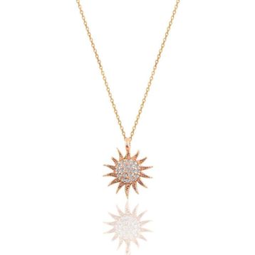Söğütlü Silver SGTL10510ROSE Gümüş Kolye