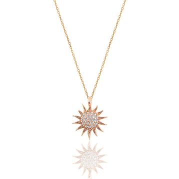 Söğütlü Silver SGTL10510ROSE Gümüş Kolye