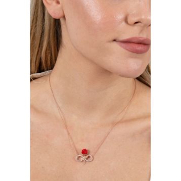 Söğütlü Silver SGTL10896ROSE Gümüş Kolye