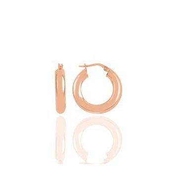 Söğütlü Silver SGTL10936 Rose 5x25 mm Kalın Halka Küpe