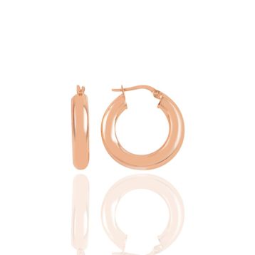 Söğütlü Silver SGTL10936 Rose 5x25 mm Kalın Halka Küpe