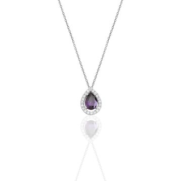 Söğütlü Silver SGTL11005MOR Gümüş Kolye
