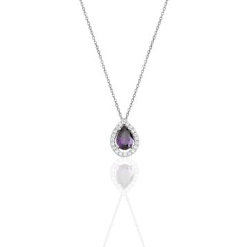 Söğütlü Silver SGTL11005MOR Gümüş Kolye
