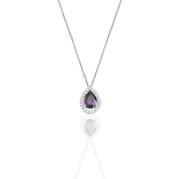 Söğütlü Silver SGTL11005MOR Gümüş Kolye