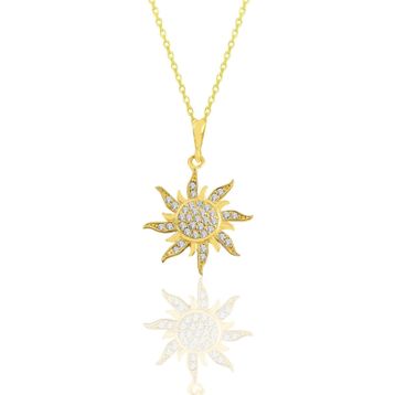 Söğütlü Silver SGTL11113GOLD Gümüş Kolye