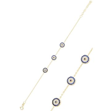 Söğütlü Silver SGTL11171GOLD Gümüş Bileklik