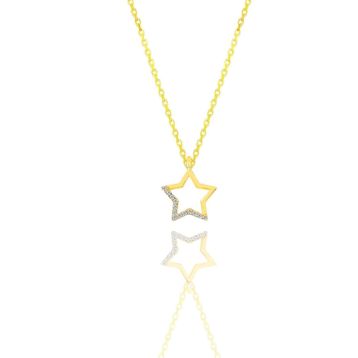 Söğütlü Silver SGTL11324GOLD Gümüş Kolye
