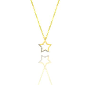 Söğütlü Silver SGTL11324GOLD Gümüş Kolye