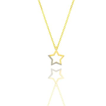 Söğütlü Silver SGTL11324GOLD Gümüş Kolye