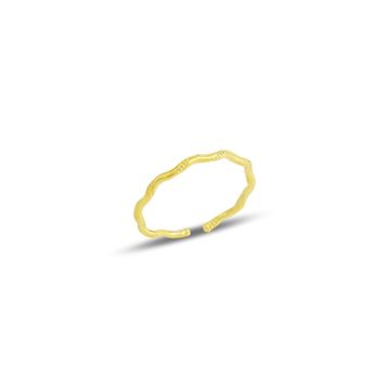 Söğütlü Silver SGTL11684GOLD Gümüş Yüzük