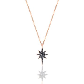 Söğütlü Silver SGTL11747SIYAH Gümüş Kolye