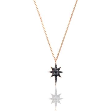 Söğütlü Silver SGTL11747SIYAH Gümüş Kolye