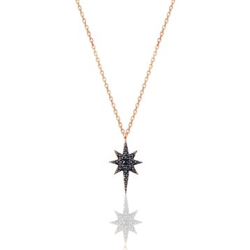 Söğütlü Silver SGTL11747SIYAH Gümüş Kolye