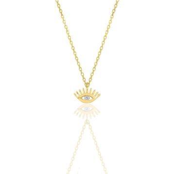 Söğütlü Silver SGTL12117GOLD Gümüş Kolye