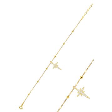 Söğütlü Silver SGTL12273GOLD Gümüş Bileklik