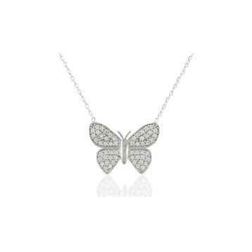 Söğütlü Silver SGTL1373 Kelebek Kolye