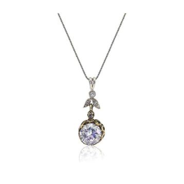 Söğütlü Silver SGTL3075 Zirkon Taşlı Otantik Kolye