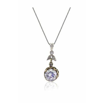 Söğütlü Silver SGTL3075 Zirkon Taşlı Otantik Kolye