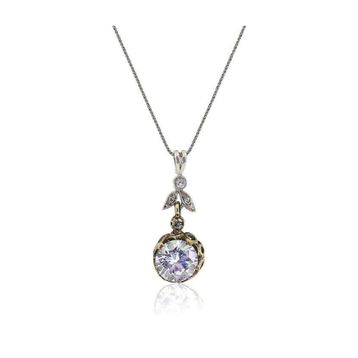 Söğütlü Silver SGTL3075 Zirkon Taşlı Otantik Kolye