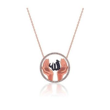 Söğütlü Silver SGTL3091 Allaha Duacı Eller Kolyesi