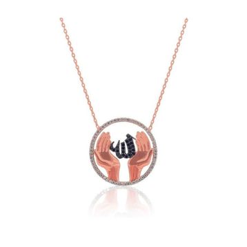 Söğütlü Silver SGTL3091 Allaha Duacı Eller Kolyesi