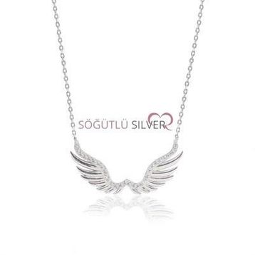 Söğütlü Silver SGTL3370 Melek Kanadı Kadın Kolye