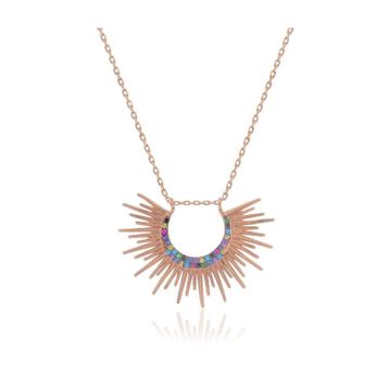 Söğütlü Silver SGTL3456 Güneş Rose Kolye