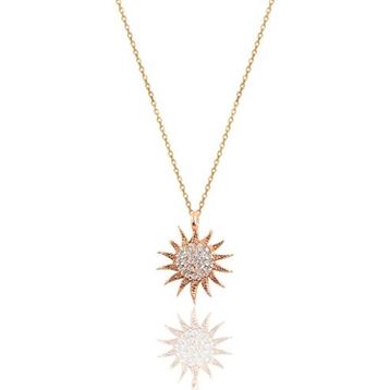 Söğütlü Silver SGTL3456 Güneş Rose Kolye