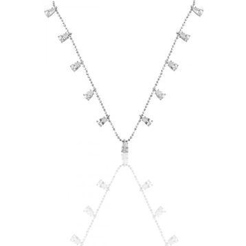 Söğütlü Silver SGTL4017 Damlalı Zirkon Taşlı Kadın Gümüş Kolye