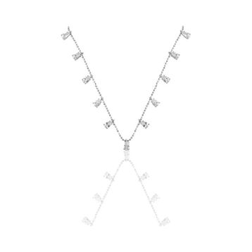 Söğütlü Silver SGTL4017 Damlalı Zirkon Taşlı Kadın Gümüş Kolye