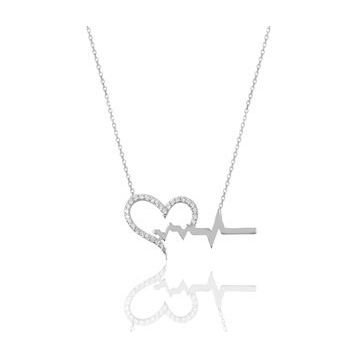 Söğütlü Silver SGTL5924 Kalp Ritmi Kolye