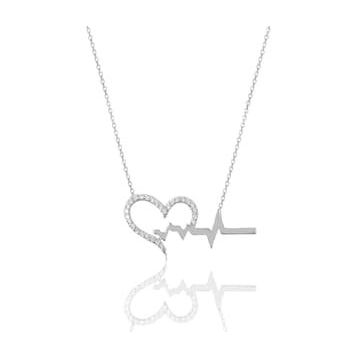 Söğütlü Silver SGTL5924 Kalp Ritmi Kolye