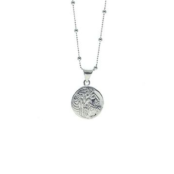 Söğütlü Silver SGTL8114 Antik Para Ve Top Top Zincirli Kadın Gümüş Kolye