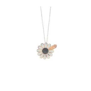 Söğütlü Silver SGTL8755 Rose Renk Gümüş Mineli Papatya Falı Kadın Kolye