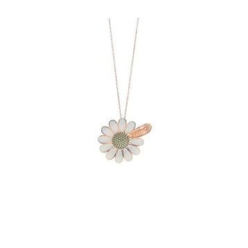 Söğütlü Silver SGTL8755 Rose Renk Gümüş Mineli Papatya Falı Kadın Kolye
