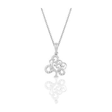 Söğütlü Silver SGTL9819KOLYE Mineli Hasır Modeli Gümüş Kolye